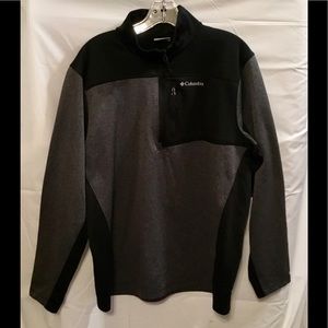 Columbia Black & Gray Half Zip Pullover